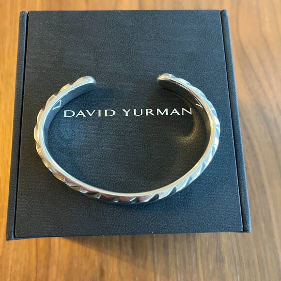 DAVID YURMAN STERLING SILVER 925 MODERN CABLE CUFF BRACELET - Picture 9 of 9